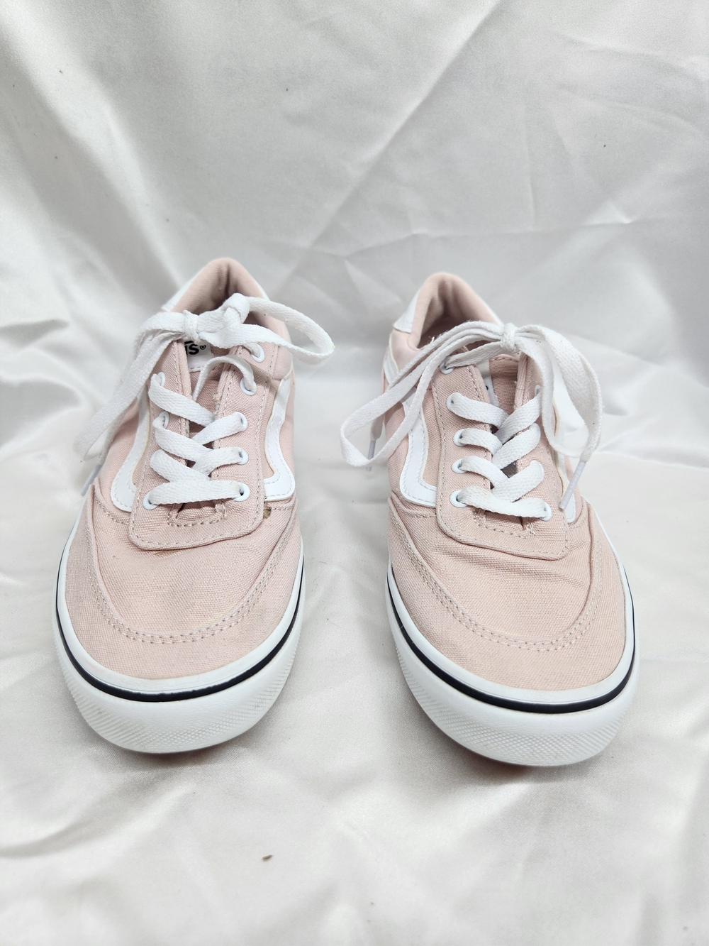 Vans Women's Low-Top Sneakers in Light Pink with White Accents